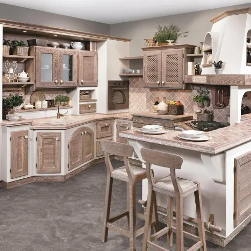 Cucina in muratura Luisa Gessata di Lube