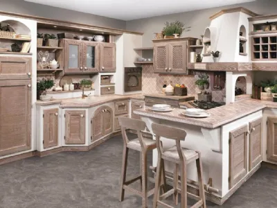 Cucina in muratura Luisa Gessata di Lube