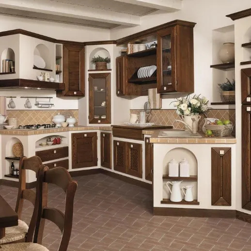 Cucina in muratura Luisa Noce Antico di Lube