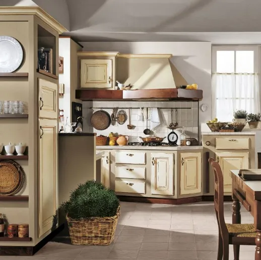 Cucina in muratura Onelia Laccato Avorio di Lube