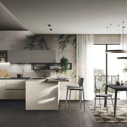 Cucina Moderna con penisola Art-Kaya 05 di Stosa