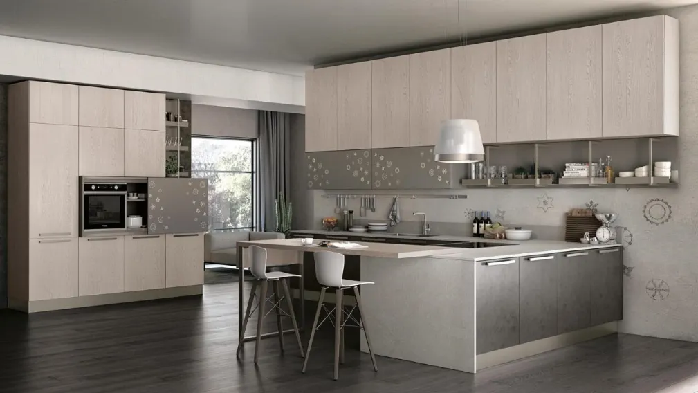 Cucina moderna Clover 11 di Lube