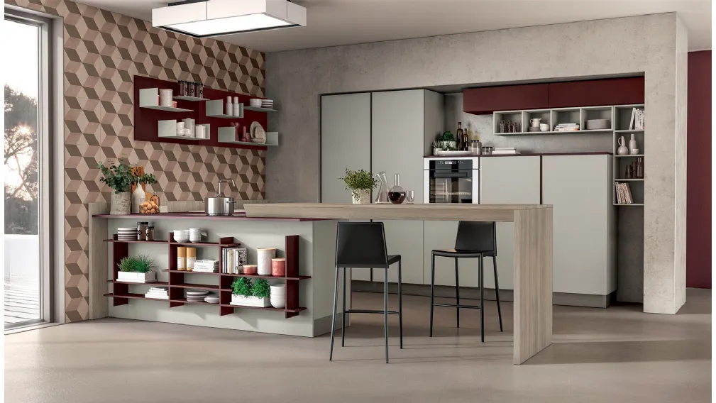 Cucina moderna Immagina Plus 13 di Lube