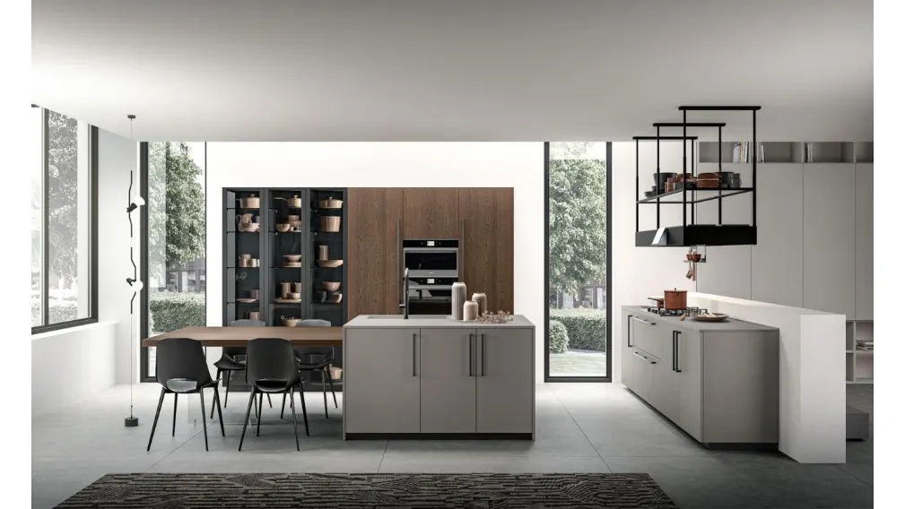 Cucina Moderna Immagina Wood 05 di Lube