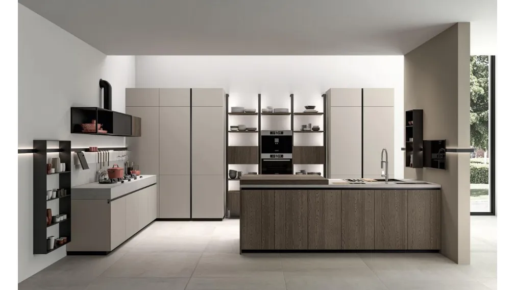 Cucina Moderna Immagina Wood 06 di Lube