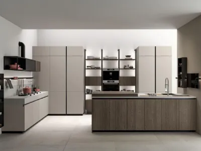 Cucina Moderna Immagina Wood 06 di Lube