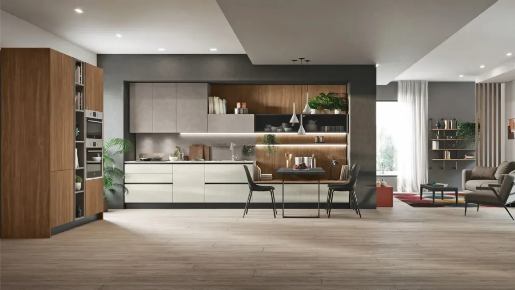 Cucina Moderna con penisola Art-Kaya di Stosa