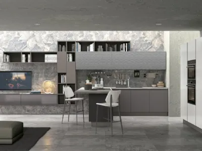 Cucina moderna Clover 02 di Lube