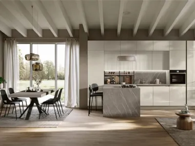 Cucina Moderna con penisola Art-Lumia di Stosa