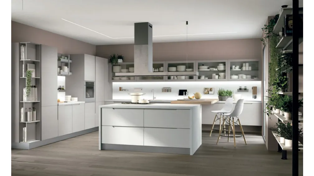 Cucina moderna Luna 10 di Lube