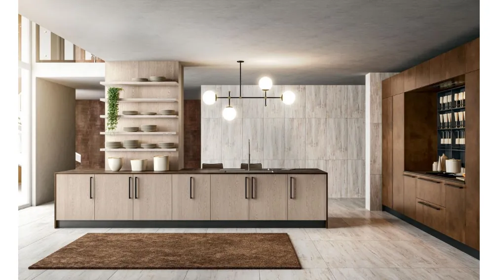 Cucina moderna Clover Design Lux 05 di Lube