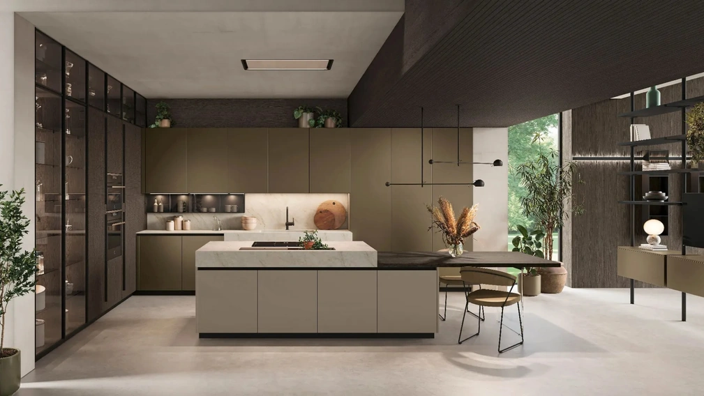 Cucina Moderna con isola Metropolis 01 di Stosa