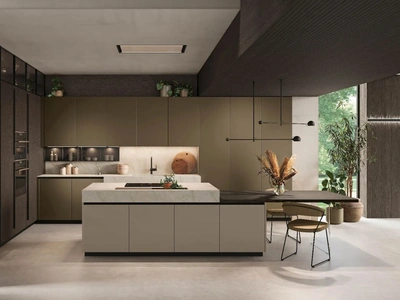 Cucina Moderna con isola Metropolis 01 di Stosa