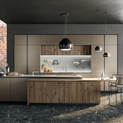 Cucina moderna Oltre Design Lux 01 di Lube