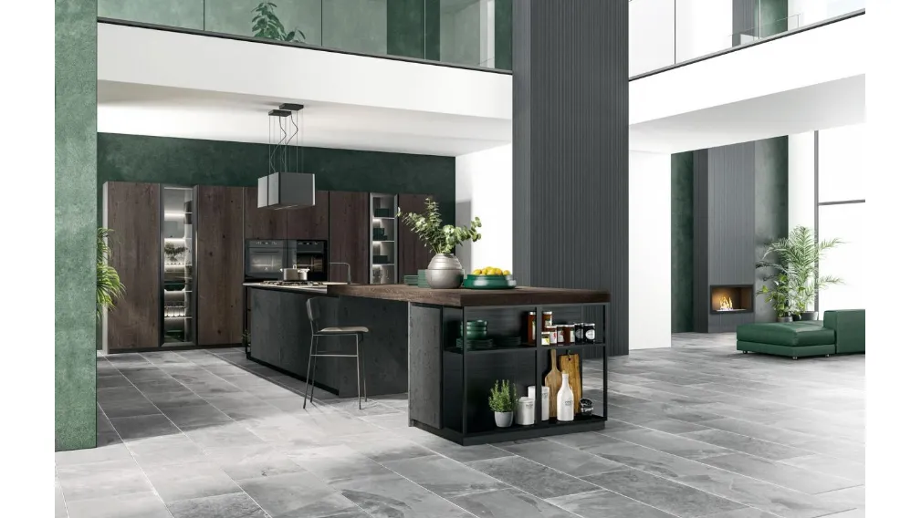 Cucina moderna Oltre Design Lux 02 di Lube