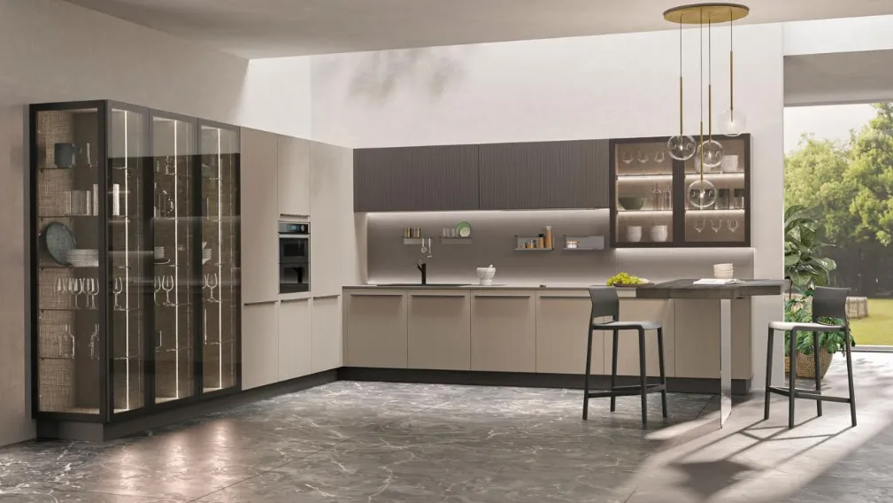 Cucina Moderna Round 04 di Lube