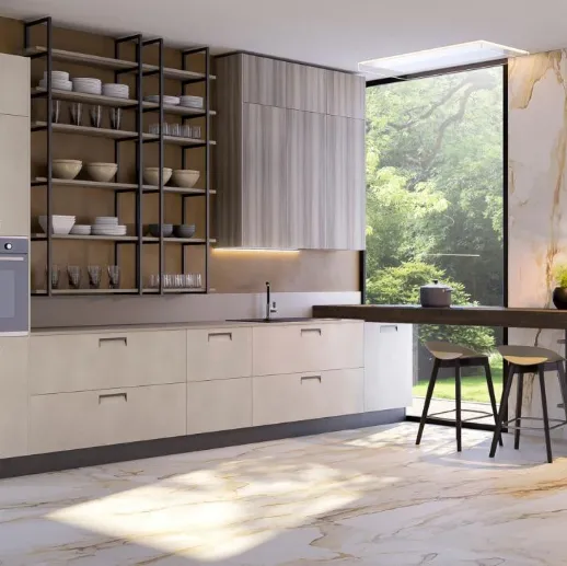 Cucina Moderna Round Area 1 di Lube