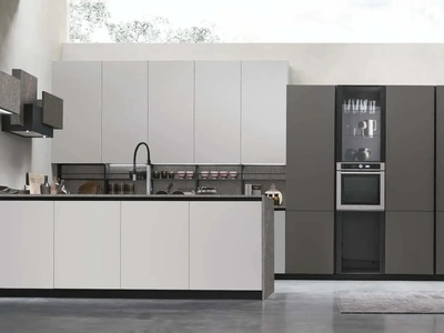 Cucina Moderna con penisola Metropolis 13 di Stosa